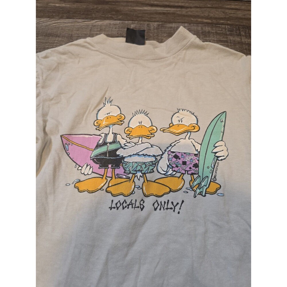 Vintage Anvil Shirt Youth M  Locals Only #136 - Picture 3 of 16